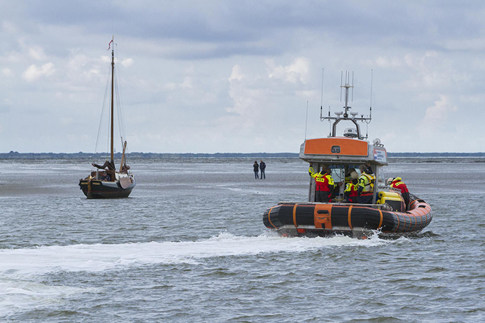 Waddenzee aan de grond Fotograaf Andries de la Lande Cremer